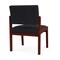 Lesro Lenox Armless Guest Chair, 22.5 in W 26 in L 31.5 in H LW1102 - alternate 2